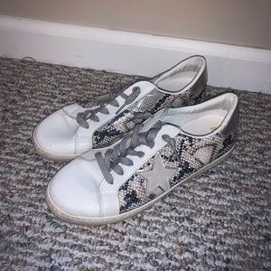 Snake skin sneakers